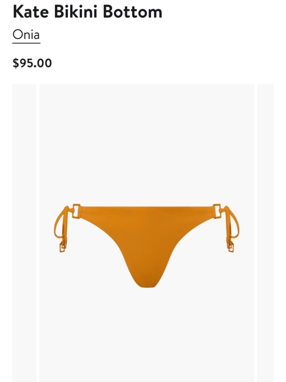 Onia String Bikini Bottom NWT